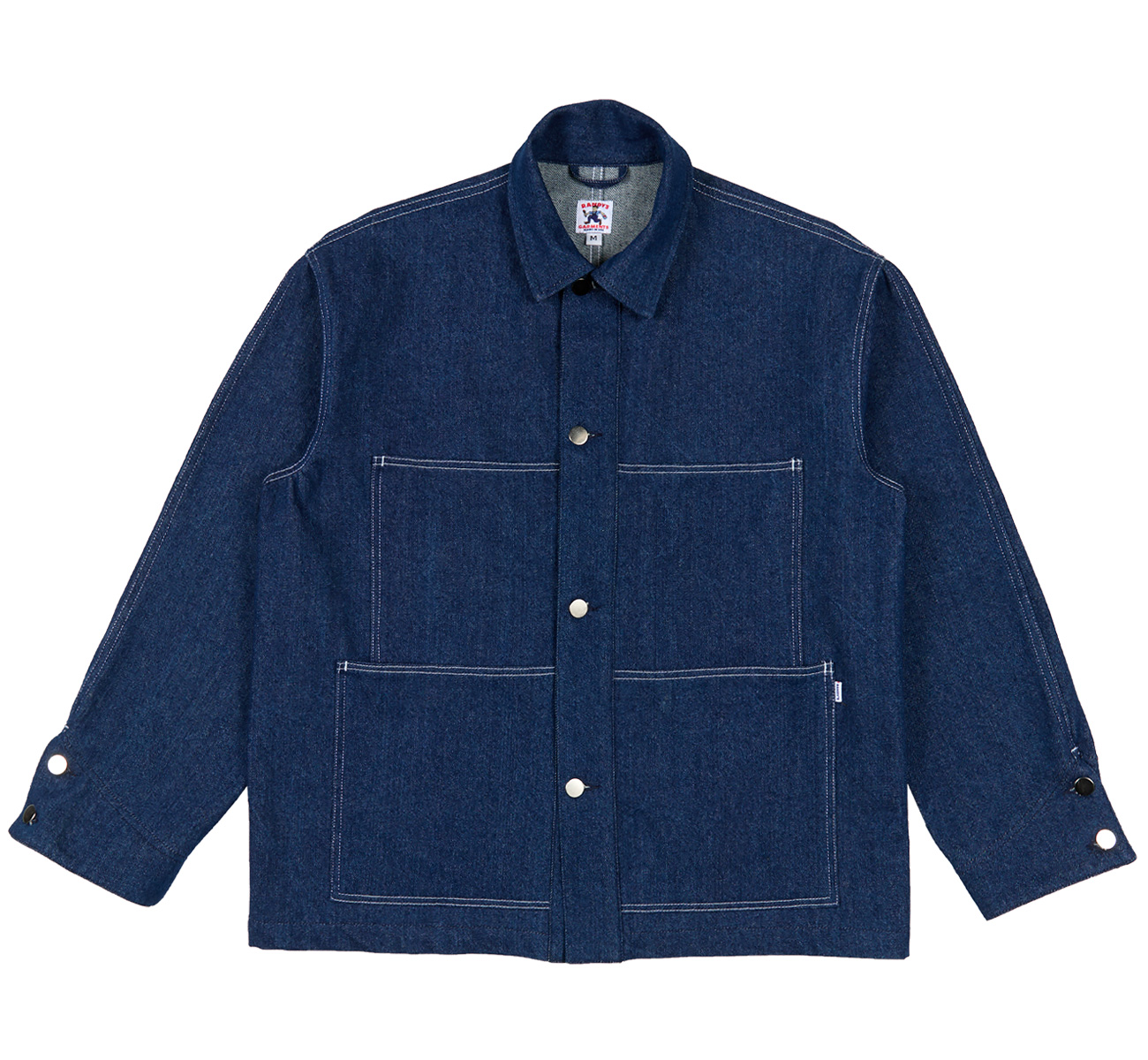 Scoured 12oz Indigo Denim Chore Coat - Randy's Garments