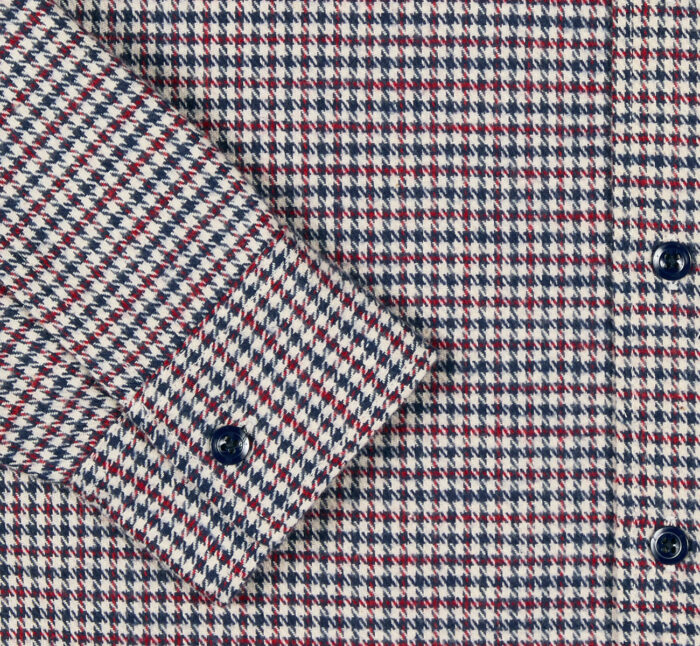 Heavy Brushed Houndstooth 3-Pocket Work Shirt - Randy's Garments