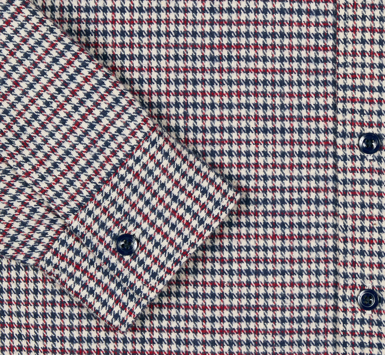 Heavy Brushed Houndstooth 3-Pocket Work Shirt - Randy's Garments