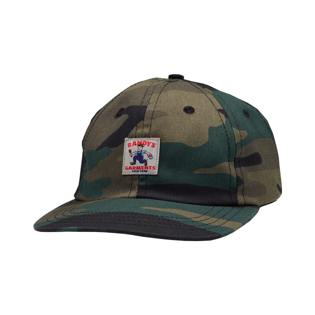Woodland Camo 6-Panel Snapback - Randy's Garments