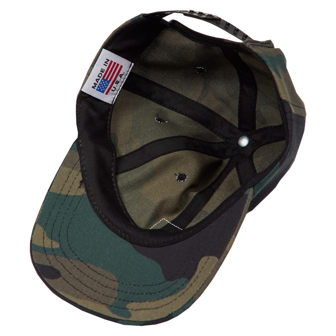 Woodland Camo 6-Panel Snapback - Randy's Garments