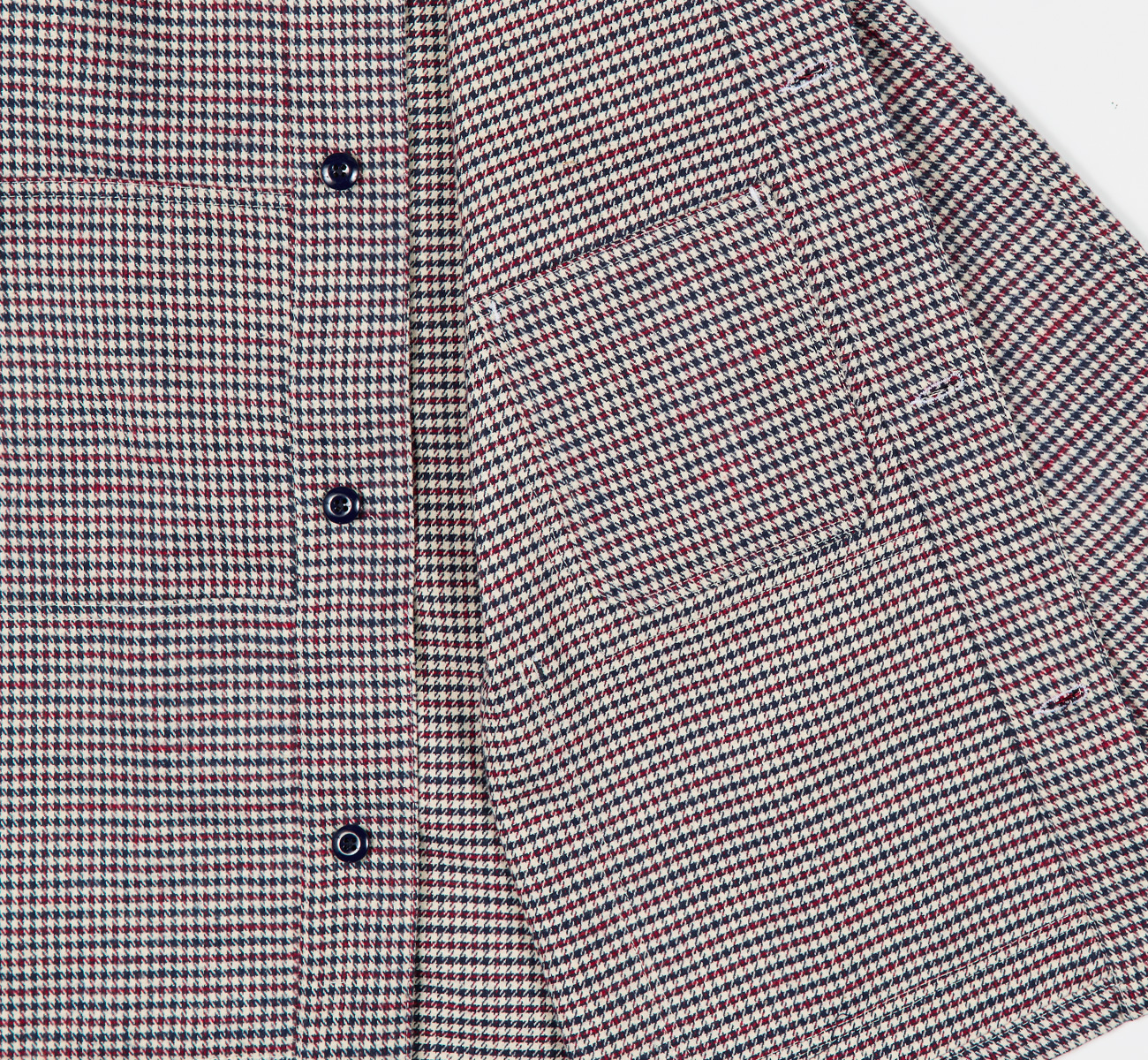 Heavy Brushed Houndstooth Chore Coat - Randy's Garments