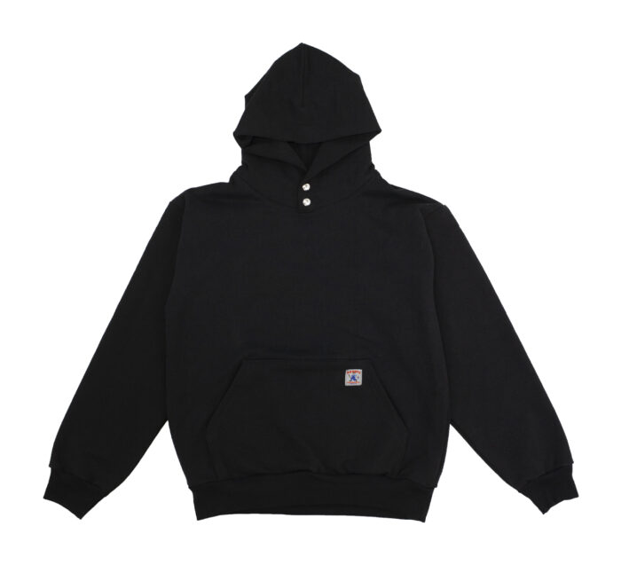 Overdyed heavyweight Double-Snap Hoodie