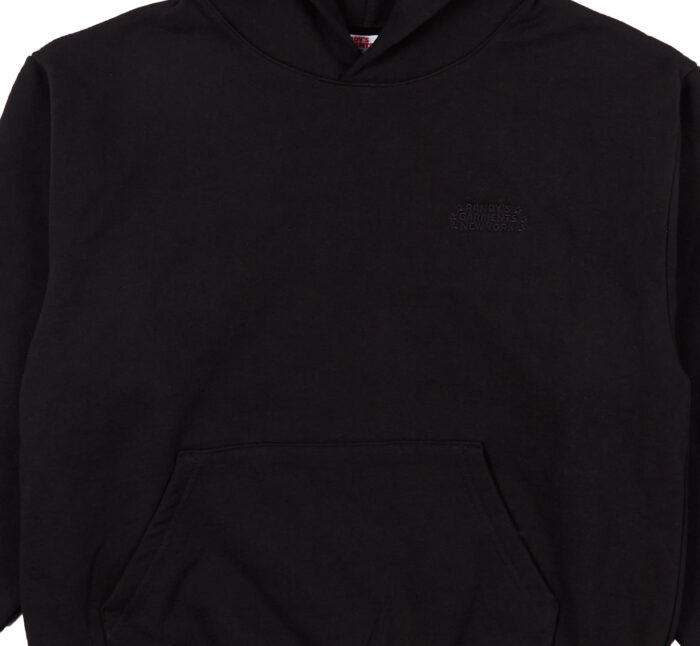 Heavyweight Embroidered Cross-Neck Hoodie - Randy's Garments