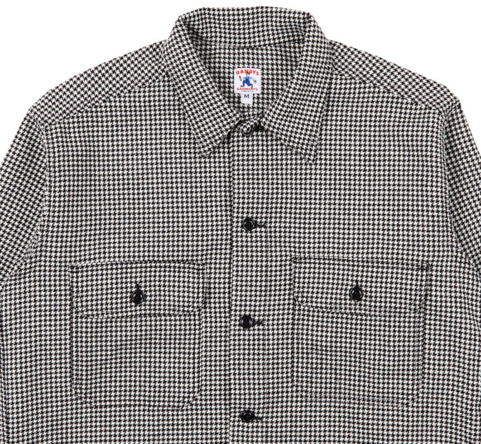 50/50 Houndstooth Overshirt - Randy's Garments