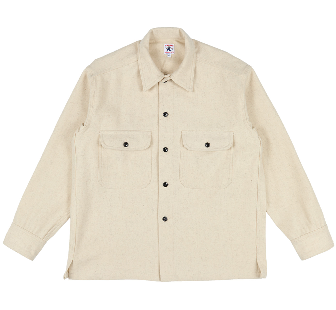 MACHATT★W cloth over shirt Heavy Wool Broadcloth Overshirt - Randy's Garments