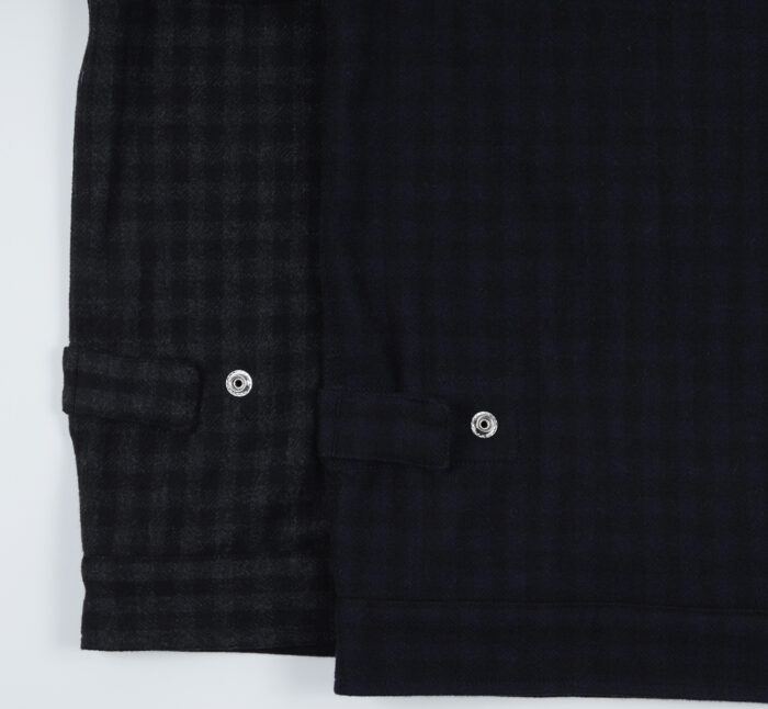 Melton Wool Check Service Jacket - Randy's Garments