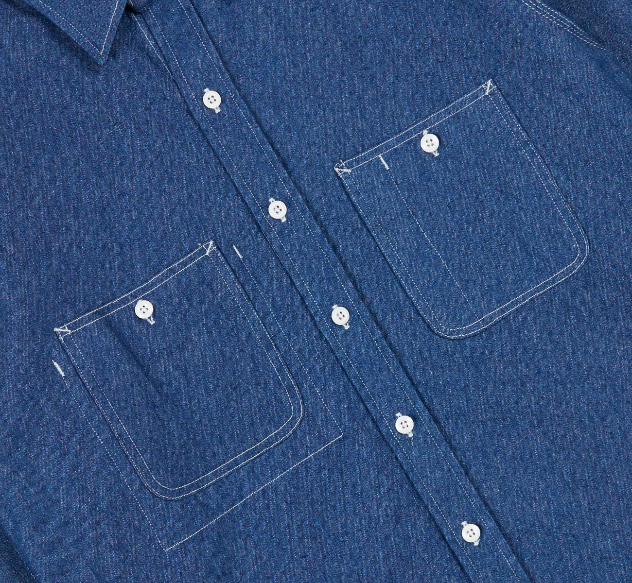Double Washed 8oz Denim 3-Pocket Work Shirt - Randy