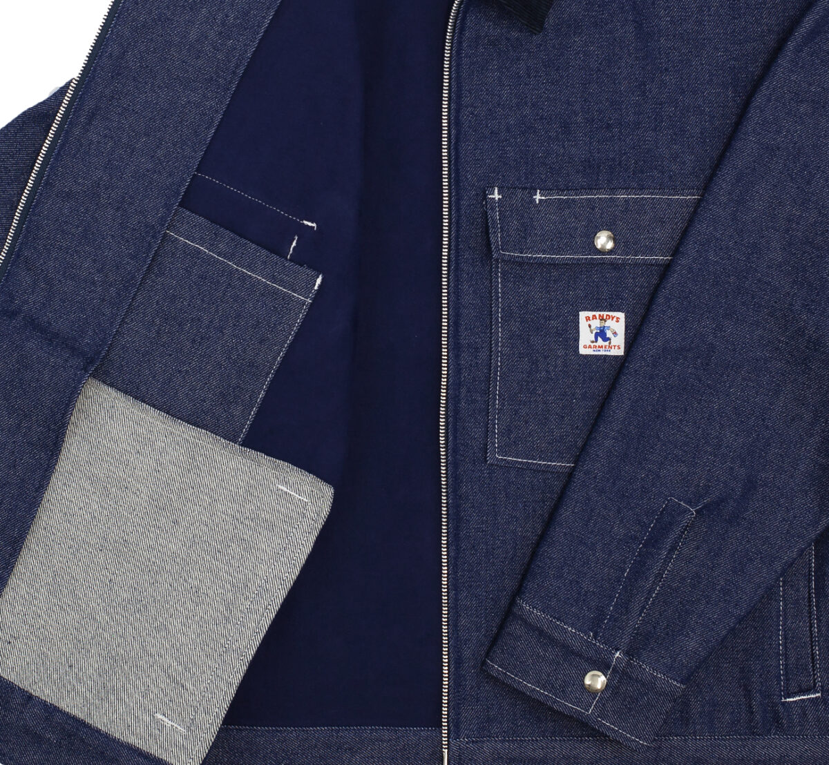 Fitted Denim Jacket - Made In USA Model Light Indigo main image 1