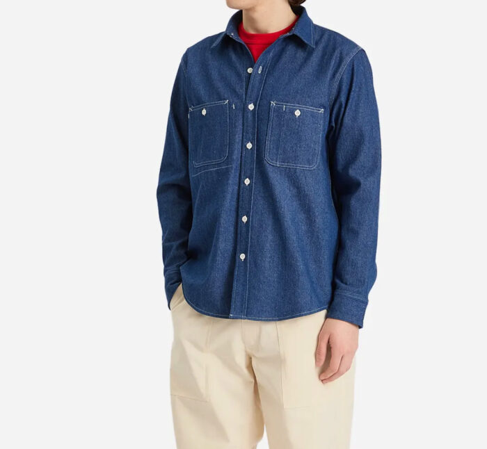 RANDY 22AW Ship3 pocket shirt ニットシャツ Randy's Garments 8 oz Cotton Denim 3 Pocket Work Shirt - Dark