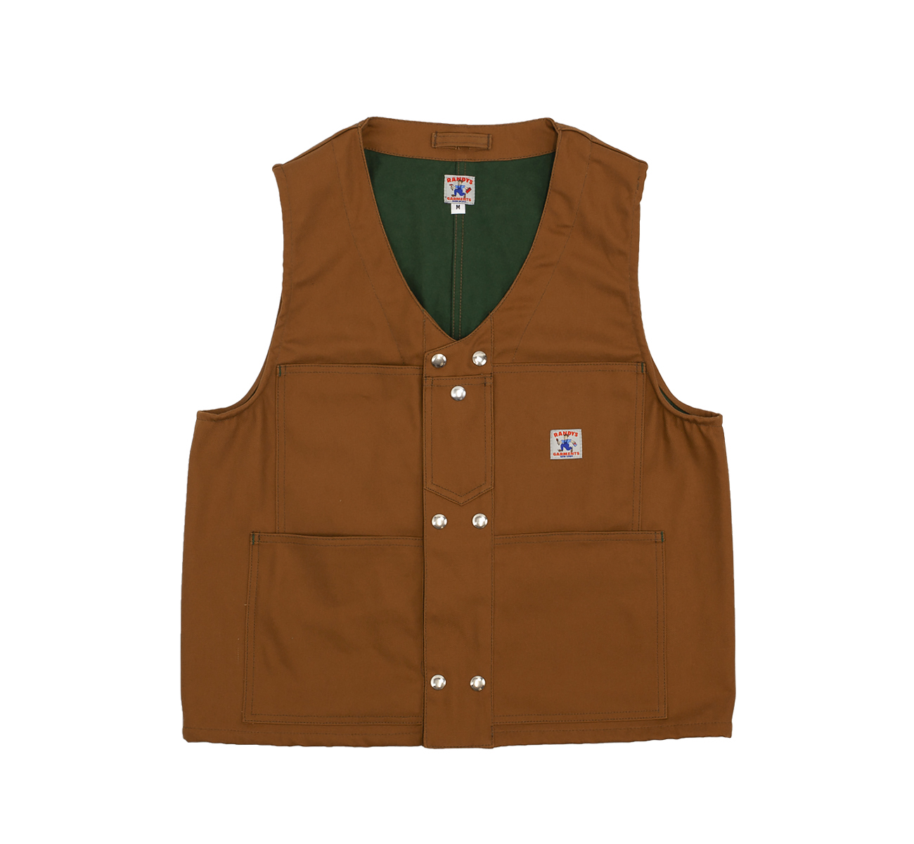 fully lined DWR Duck Canvas Double-Snap Vest